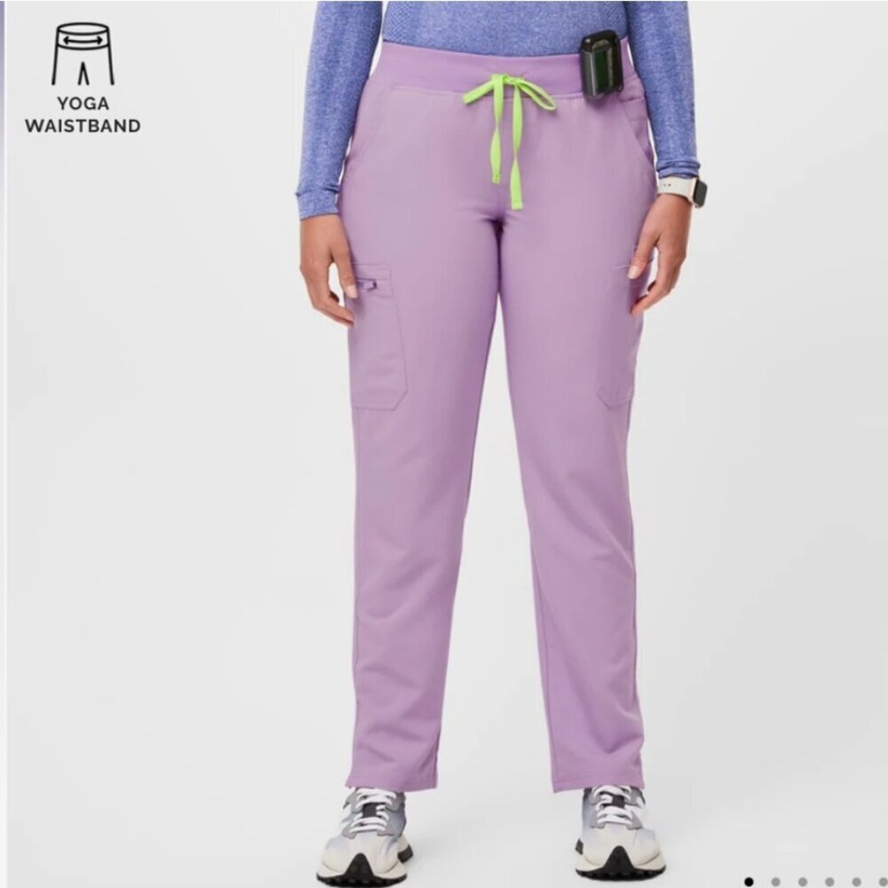 FIGS Yola Yoga Scrub Pants Lavendar W22SW2023 Healthcare/Medical Women Size XXS - Picture 12 of 12
